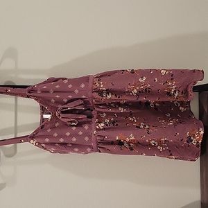 Xhilaration pink/purple keyhole dress